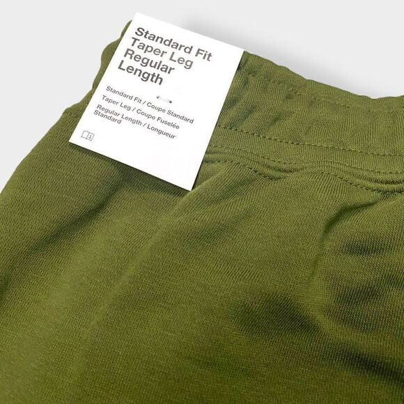 Nike Mens Sportswear Swoosh Semi Brushed Back Olive Pants Size M DD6001-326 New - Picture 8 of 12
